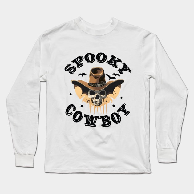 Halloween Cowboy Long Sleeve T-Shirt by KyasSan
